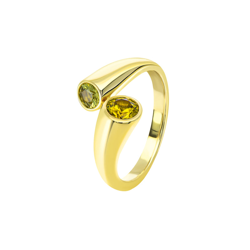 Solene Round Sapphire Ring