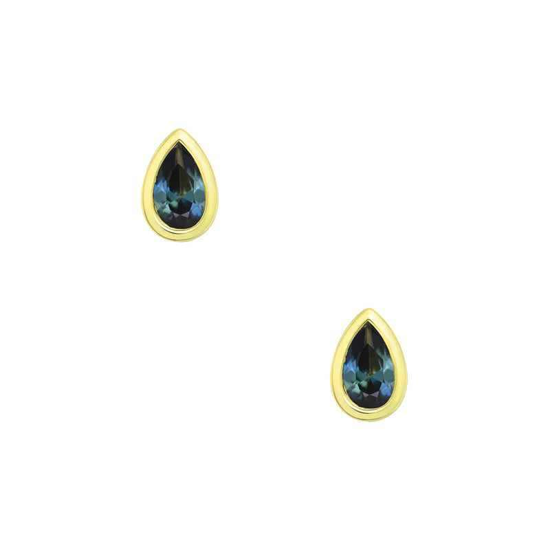 Adelia Pear Sapphire Earrings