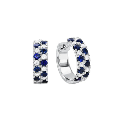 Vivienne Sapphire and Diamond Earrings