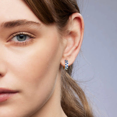 Vivienne Sapphire and Diamond Earrings