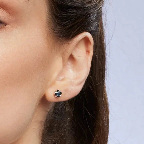 Misty Sapphire Earrings