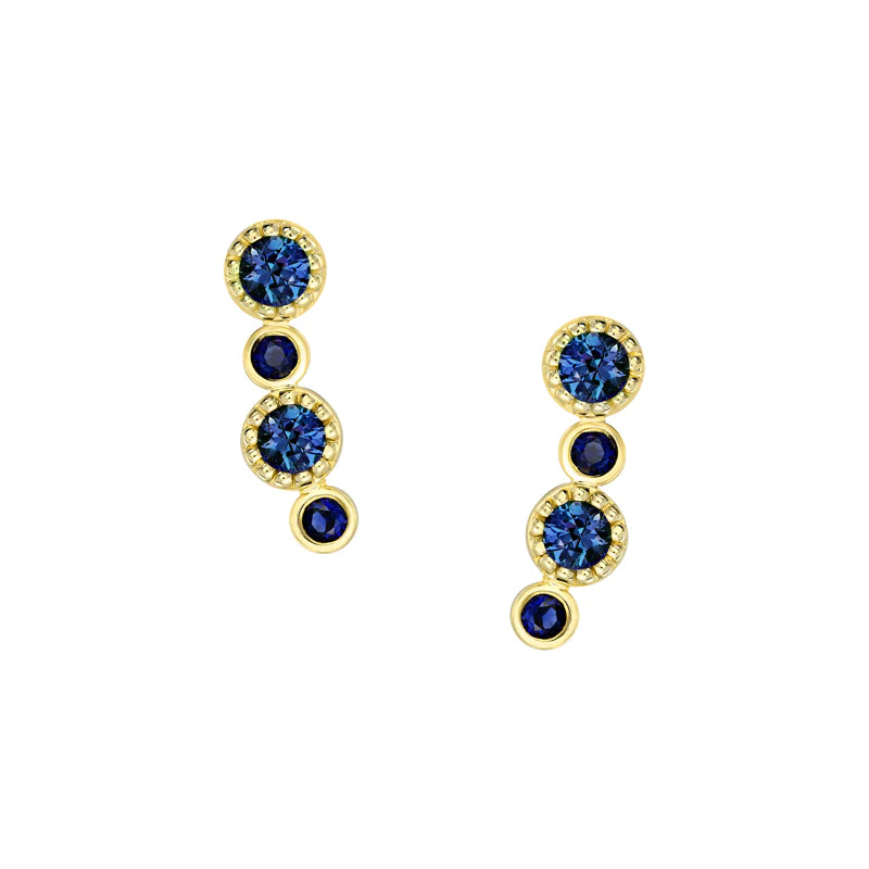 Gwen Sapphire Earrings (Blue)