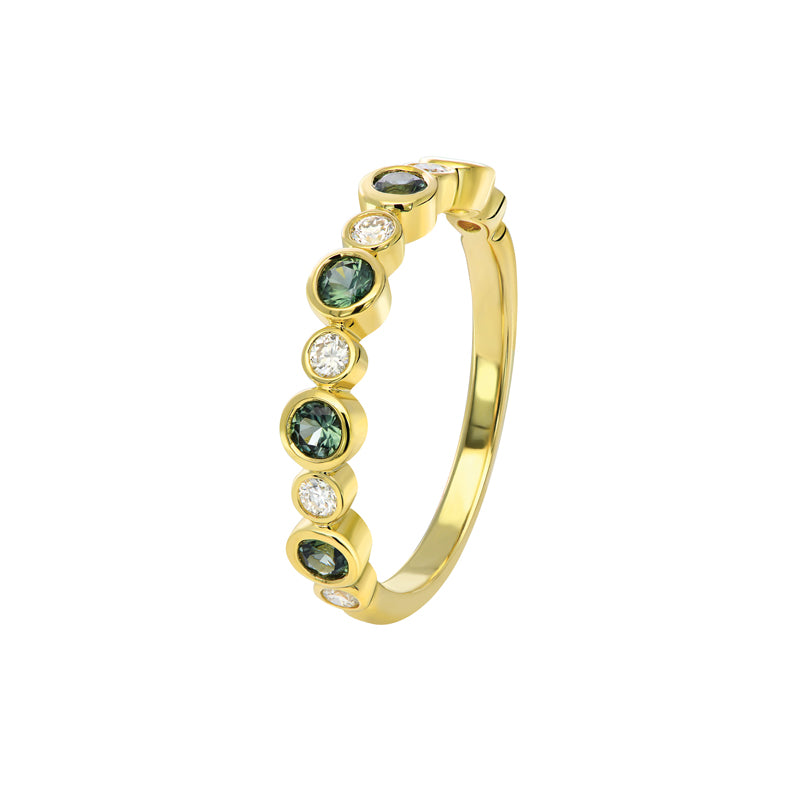 Afina Sapphire & Diamond Ring