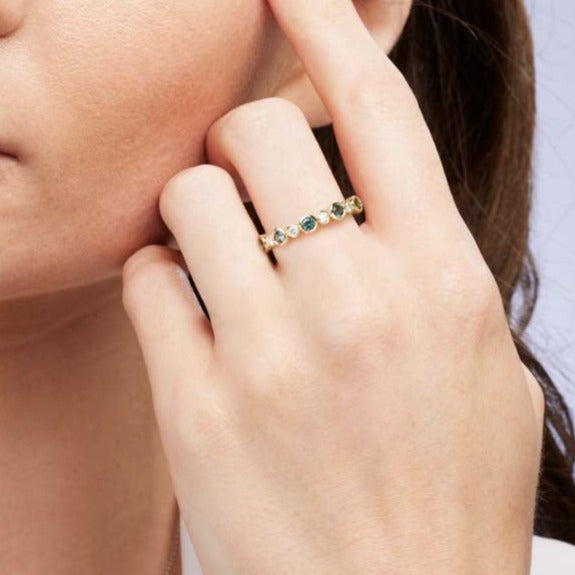 Afina Sapphire & Diamond Ring