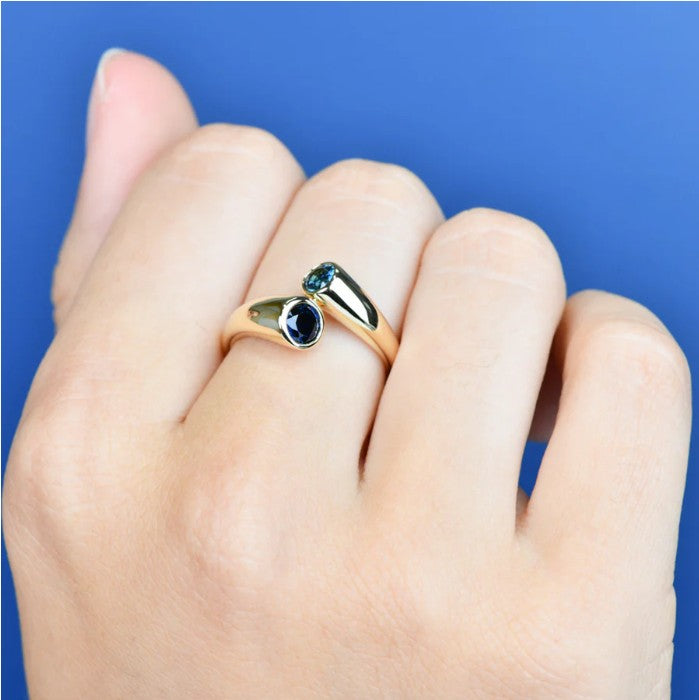 Solene Round Sapphire Ring