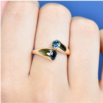 Solene Round Sapphire Ring