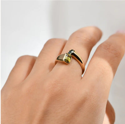 Solene Emerald Sapphire Ring