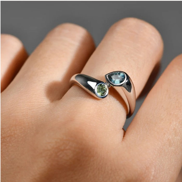 Solene Pear Sapphire Ring