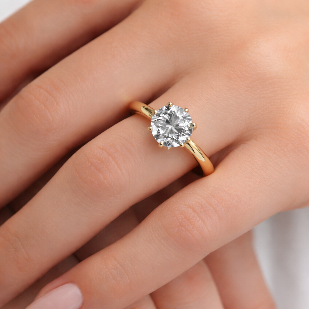 Tulip Solitaire Engagement Ring Setting