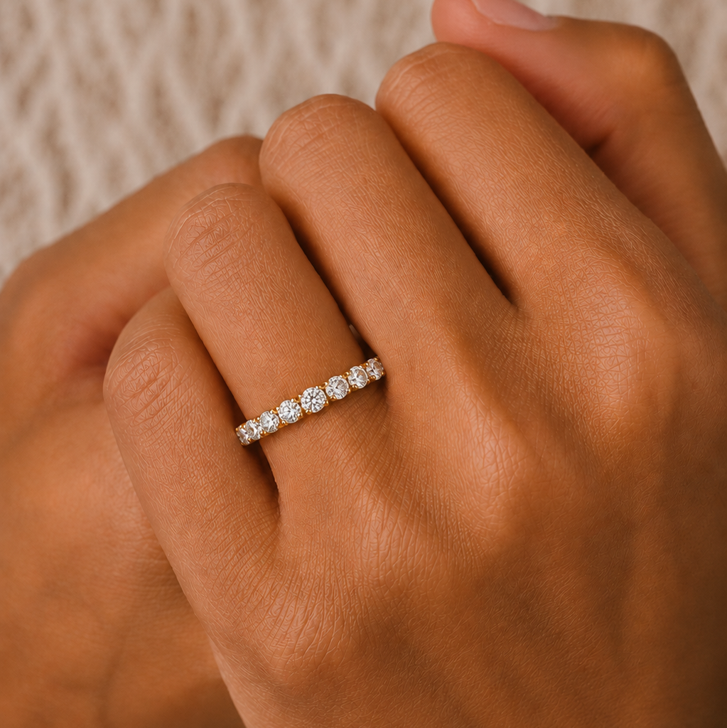 Violet Women's Diamond Wedding Ring