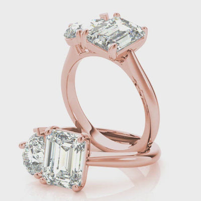 Elodie Toi et Moi (Right Feature) Diamond Engagement Ring Setting