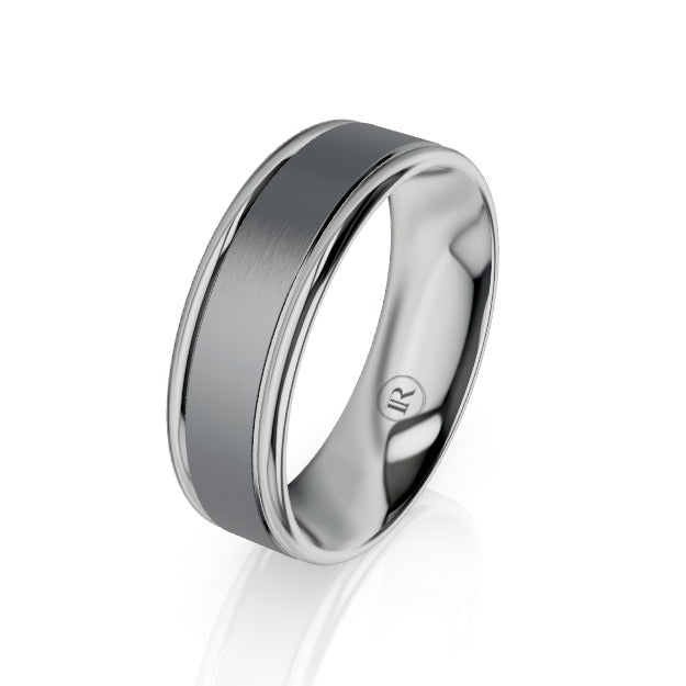 The Winston Tantalum & Gold Wedding Ring