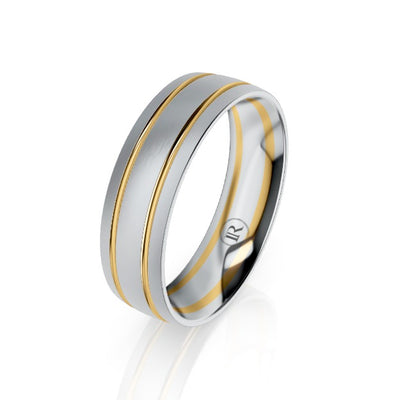 The Lexington Platinum & Gold Wedding Ring
