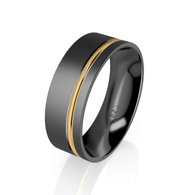 black wedding rings