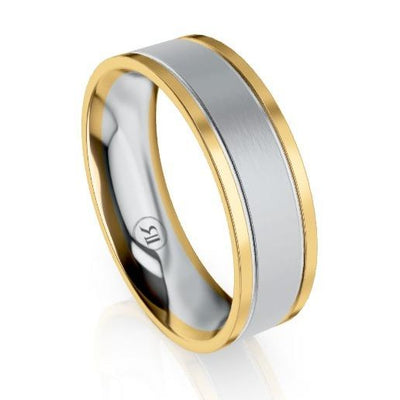 The Winchester Platinum & Gold Wedding Ring