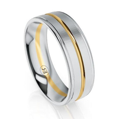 The Winston Platinum & Gold Wedding Ring