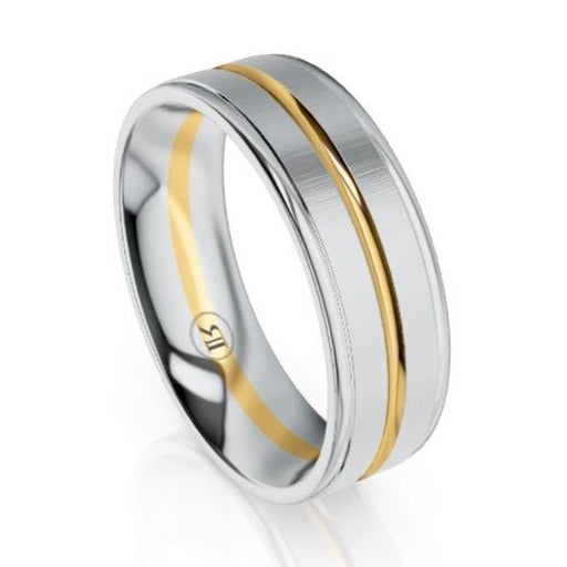The Orion Platinum & Gold Wedding Ring