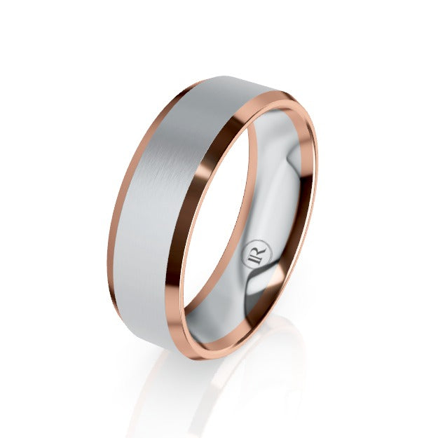 The Vanguard Platinum & Gold Wedding Ring