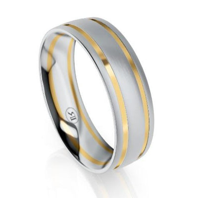 The Salisbury Platinum & Gold Wedding Ring