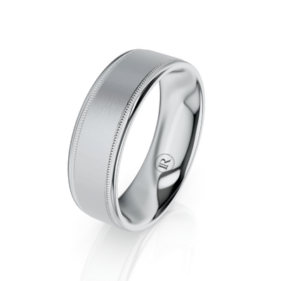 Platinum Milgrain Wedding Ring