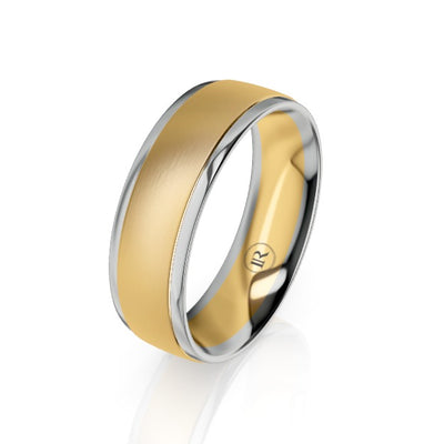 The Carlisle Yellow & White Gold Wedding Ring