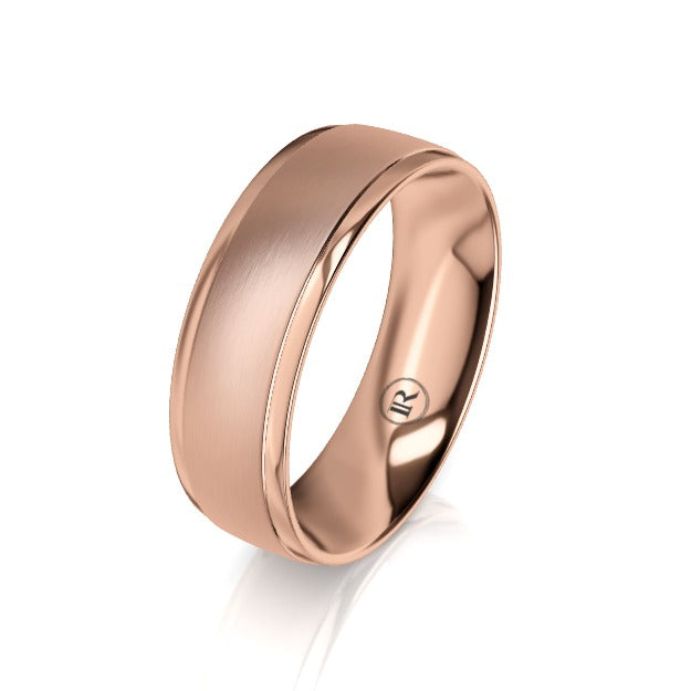 The Carlisle Rose Gold Wedding Ring