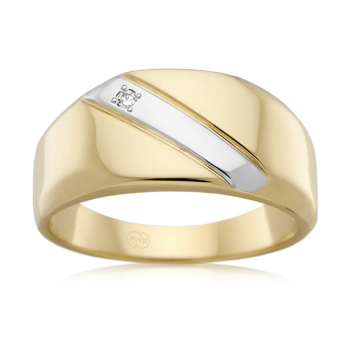 Two Tone Signet Ring