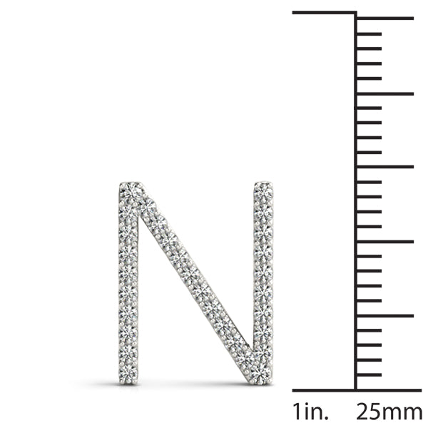 Petite Pendant Lab Diamond Initials N - T (0.10ct -0.20ct TDW)