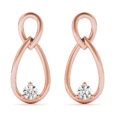 Leia Lab Grown Diamond Infinity Fashion Earrings (0.14ct TDW)