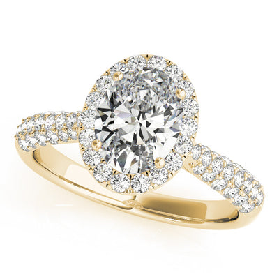 Avelina Oval Diamond Engagement Ring Setting