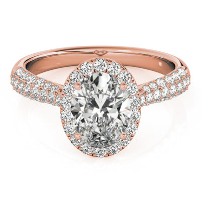 Avelina Oval Diamond Engagement Ring Setting