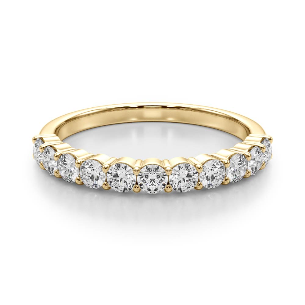 Half Charlene Women's Diamond Double Prong Wedding Ring