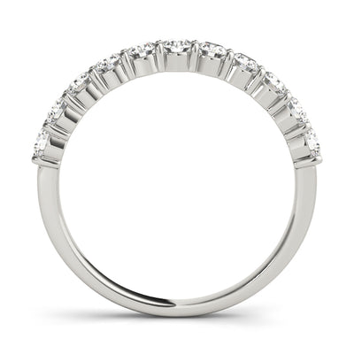 Half Charlene Women's Diamond Double Prong Wedding Ring