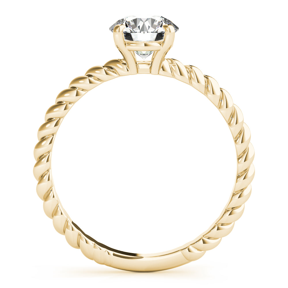 Megan Round Diamond Twist Engagement Ring Setting