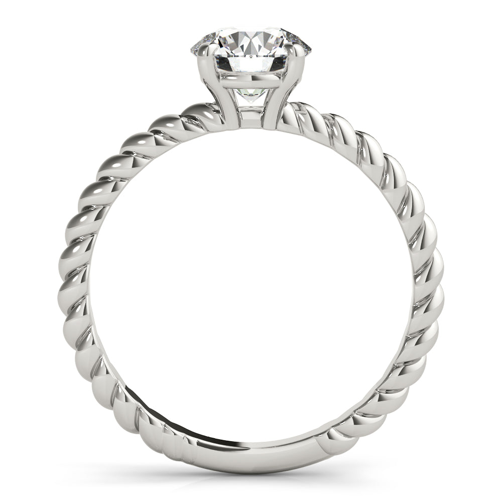 Megan Round Diamond Twist Engagement Ring Setting