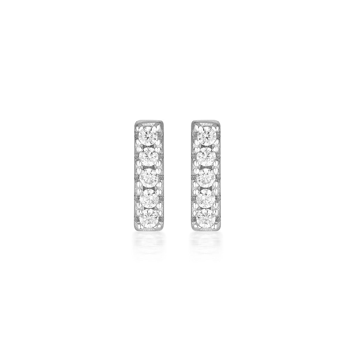 Georgini - Alina Sterling Silver Cubic Zirconia Stud Earrings