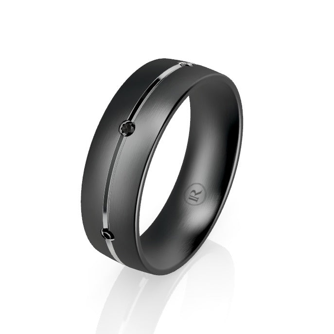 black wedding bands