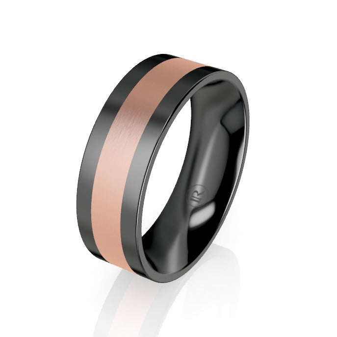 black wedding rings