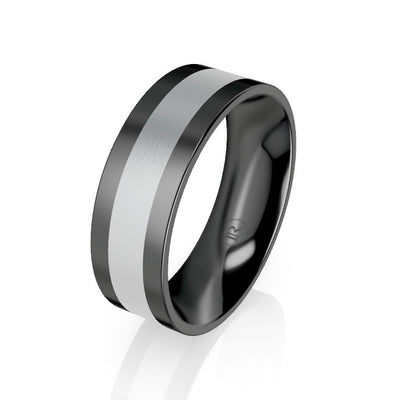 black zirconium rings
