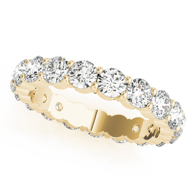 Charlene Women's Diamond Double Prong Eternity Wedding Ring