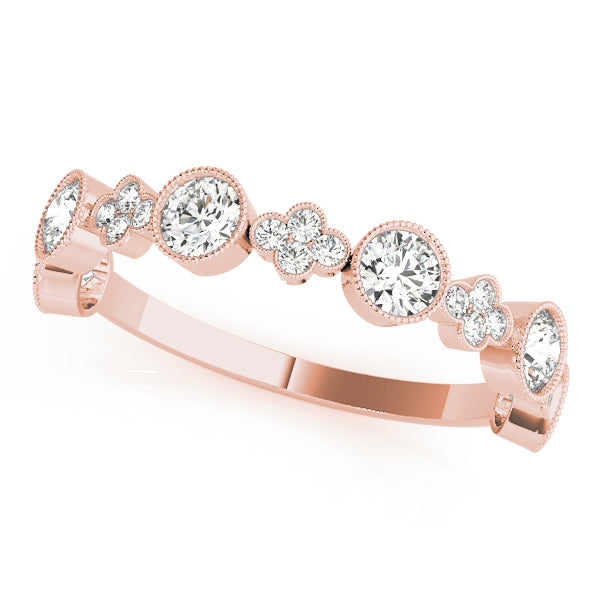 Clover Women's Diamond Stacker Wedding Ring