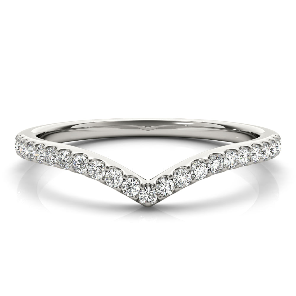 Josie Women's Diamond Chevron Wedding Ring