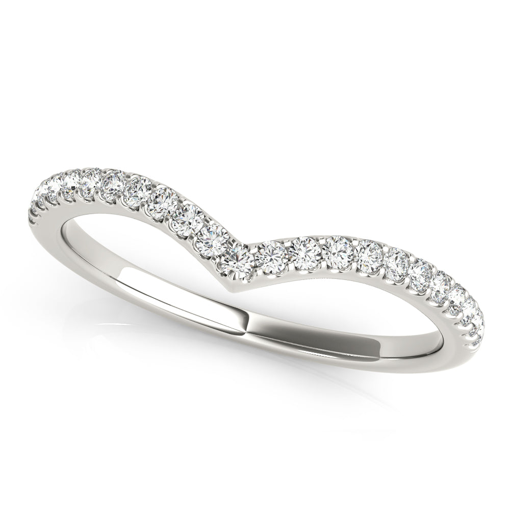 Josie Women's Diamond Chevron Wedding Ring