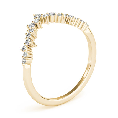 Claudine Women's Diamond Chevron Wedding Ring