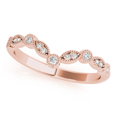 Soraya Women's Diamond Chevron Wedding Ring