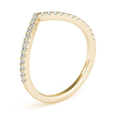 Carla Women's Diamond Chevron Wedding Ring