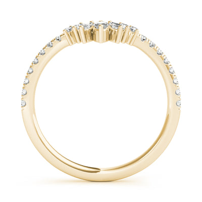 Willa Women's Diamond Chevron Wedding Ring