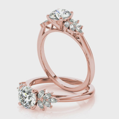 Lola Round Diamond Engagement Ring Setting