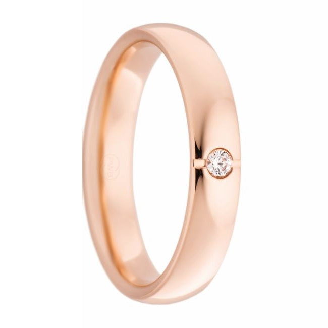 Women's Rose Gold and Diamond Ring