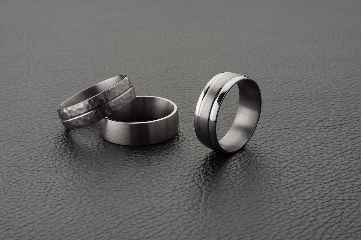 Curved Round Tantalum Wedding Ring (AC)